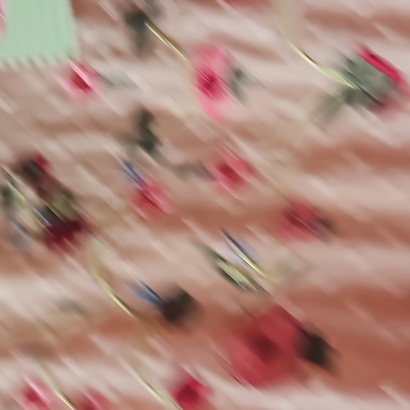 Blouse/dress size L.. I ❤️JOAN...PEACH WITH EMBROIDERED FLOWERS ON TOP - Picture 6 of 12